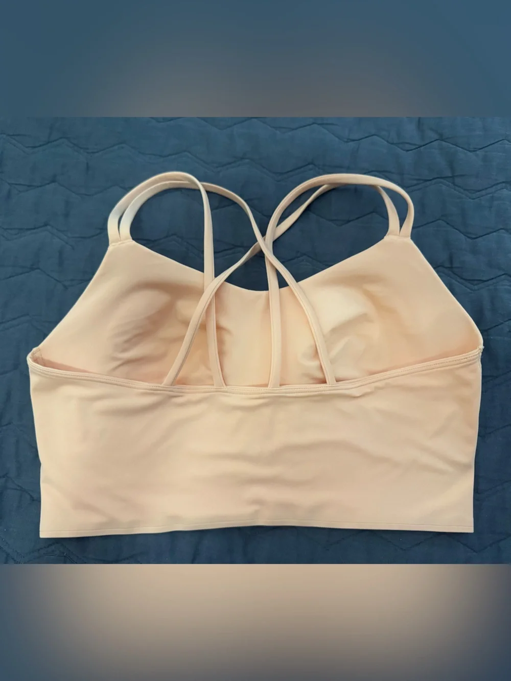 Lululemon size 10 Peach Bellini Like A Cloud Long Line bra B/C cup